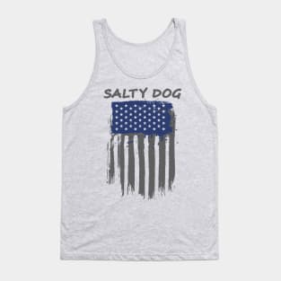 Salty Dog Painted American Flag Tank Top